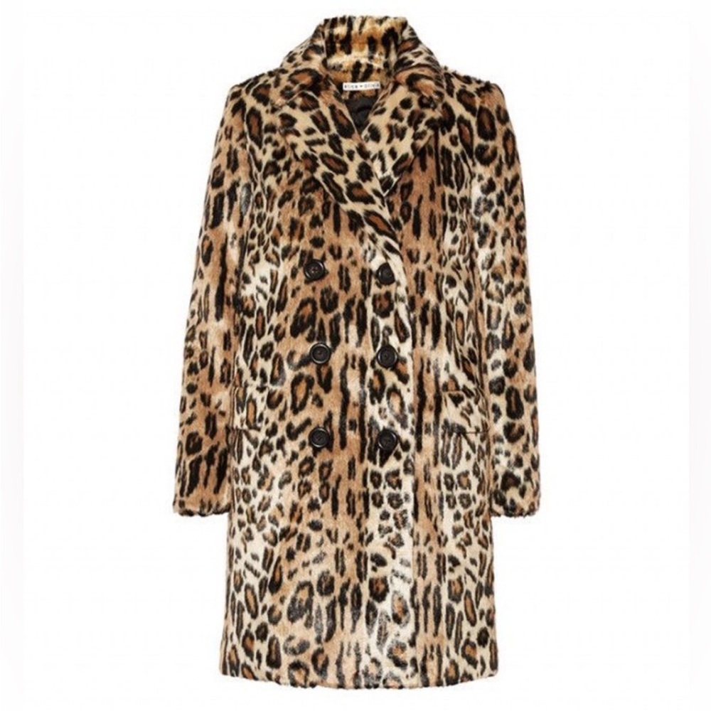 Alice + Olivia Leopard Print Coat - Picture 2 of 10